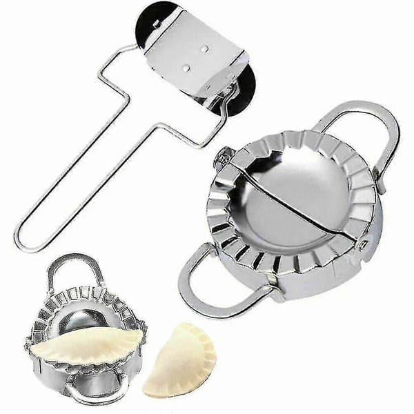 Dumpling Maker Rustfrit Stål Dejpresse Tærte Ravioli Rulle (Fww)