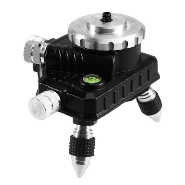 Justerbar Roterende Laser Nivå Metall Stativ Brakett 360 Rotasjonsbase for 1/4 tommers Grensesnitt (W)