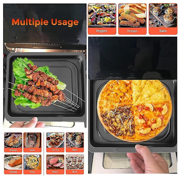 Airfryer Grillpande til Instant Vortex Plus 10 Quart, til Instant Vortex Plus 10qt Airfryer Ovn, Tåler Opvaskemaskine (W)