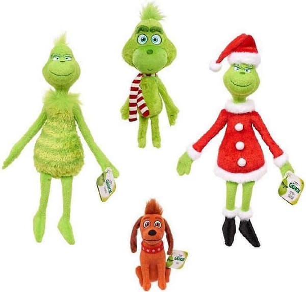 Grinch Julepynt Plysdyr 12-pak