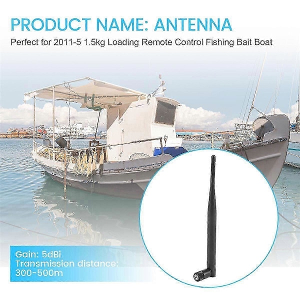 RC Båt Antenn lämplig för 2011-5 1.5Kg Lastande Fjärrkontroll Fiske Bete Båt Skepp Delar Tillbehör (W)
