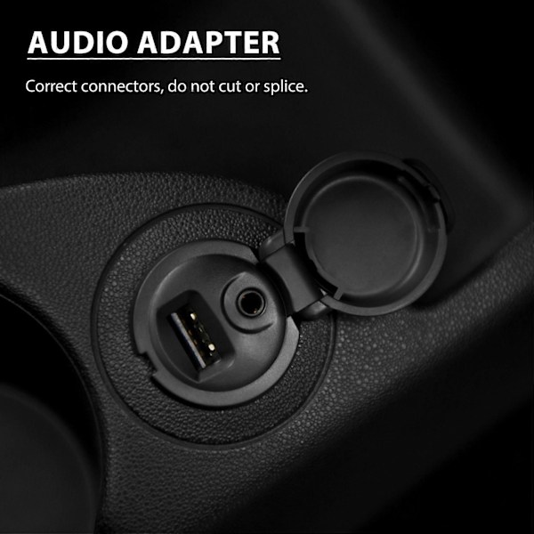 Autostereon USB AUX -kaapelisarja malleille 206 207 307 407 408 508 607, C3 C4 C5 C6, RD43 RD45 (W)