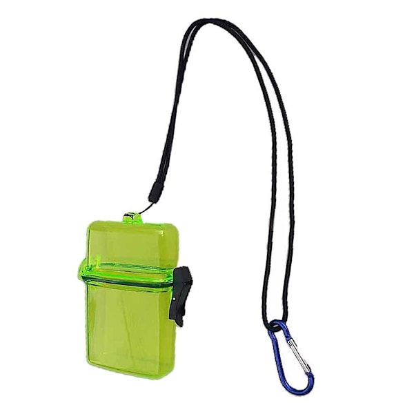 Vanntett Tørrboks Container Klips for Dykking Snorkel Kajakk Gul (W)