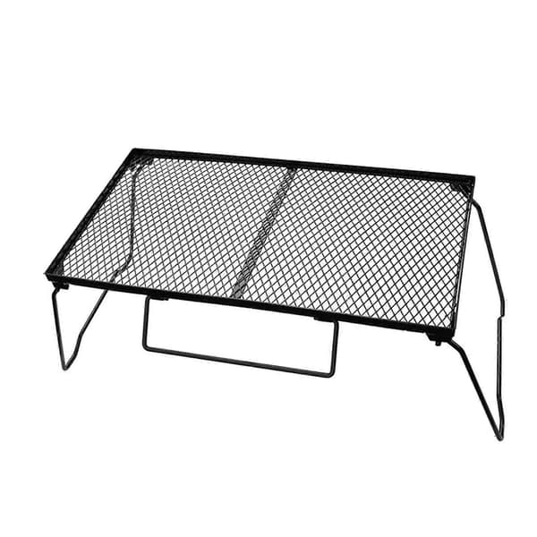 Sammenleggbart campingbord i netting, bærbart bord i jern for piknik, grilling og hagefester, enkelt nettingbord(w)