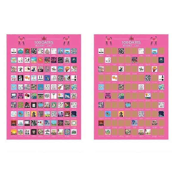 Plakat Skrab 100 Dates Bucket List Par Gave Uindrammet (W)