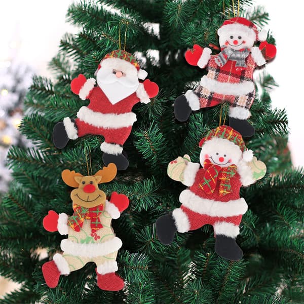 Tomte Snögubbe Leksaksdocka 4-pack Julpynt Presentförpackning