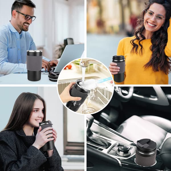 Resemugg 450ml Läcksäker Isolerad Kaffekopp med Lock