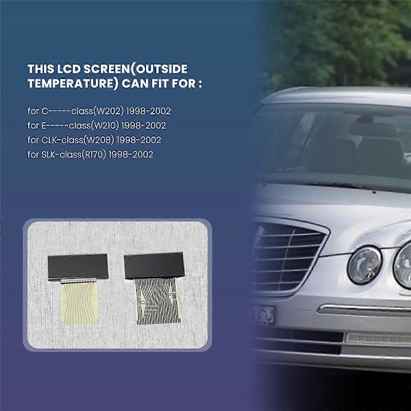 Auton LCD-näyttö Ilmastointitietonäyttö E-sarjan W210 CLK-sarjan W208 -sarjan R170 W202 (W)