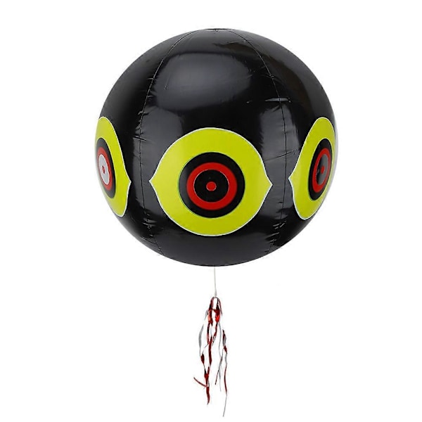 Terror Uppblåsbar Fågelskrämma Ballong Fågelavvisande Rovdjursballong (Svart) NY9 (W)
