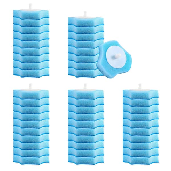 Engangs Toilet Skylbart Refill Frisk Børste Skylbart - 48 Refills (Fww)