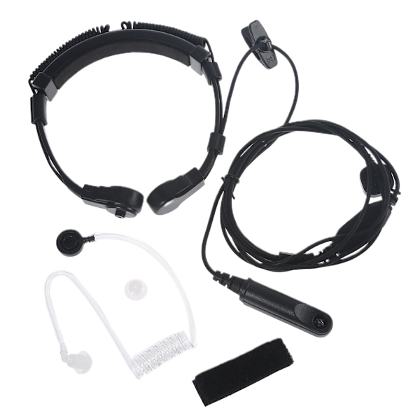 Walkie Talkie Mikrofon Halsmikrofon Hörsnäcka Radio Headset Baofeng UV-9R