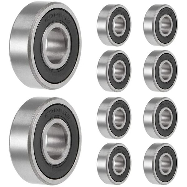 10 stk 6000-2RS Gummiforseglede Dype Sporkulelager 10x26x8mm Dype Sporkulelager 6000-2RS (W)