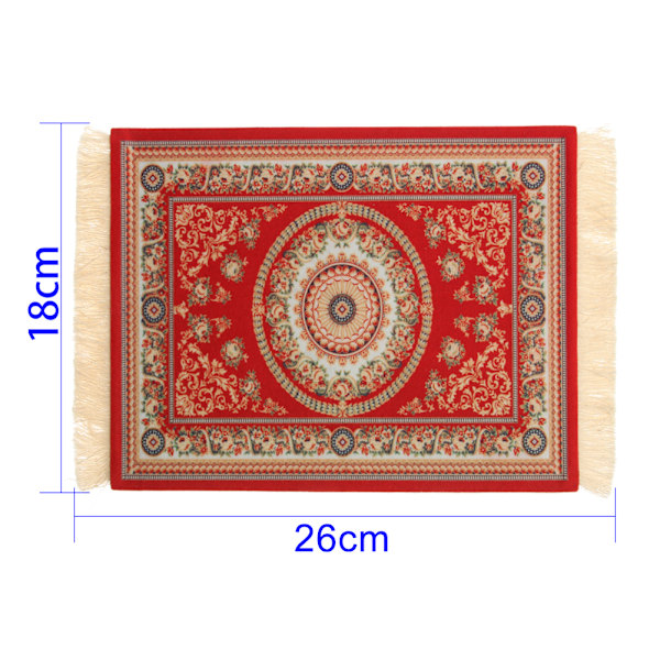 Mattmusmatta Orientalisk Persisk Mattmusmatta Datormusmatta för Bordsdekoration (B)