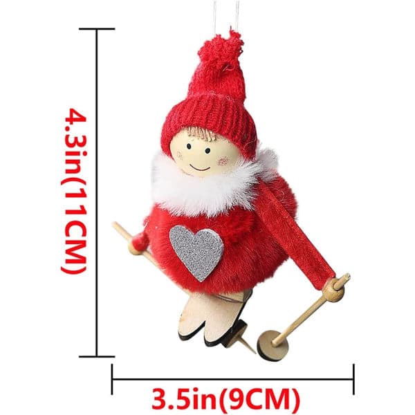 Juldekoration i ull för hemfönster
