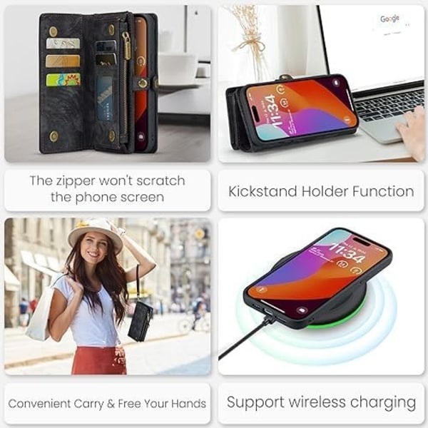 caseme 008 iphone 16 pro sort sort black