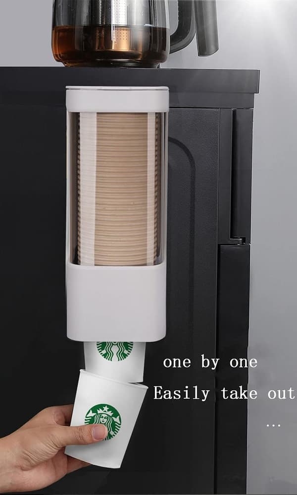 Koppdispenser og holder for plastkopper og papirkopper