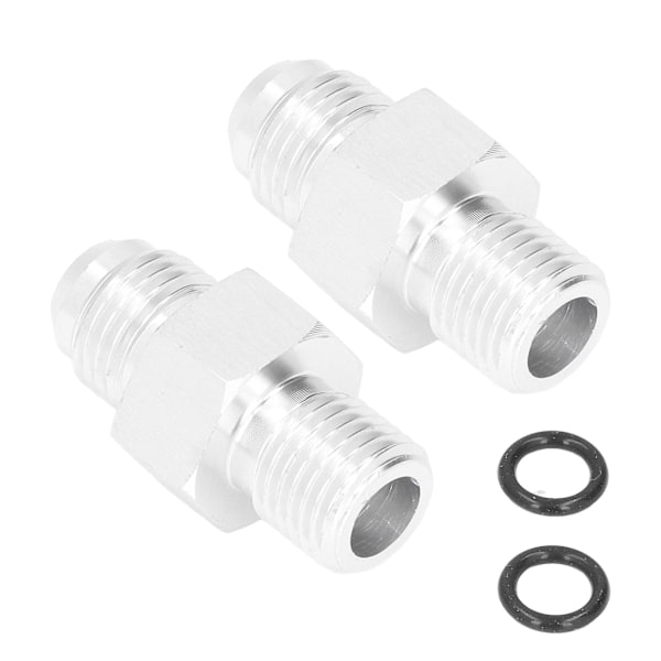 Par Transmissionskylare Adapter Fittings ‑6AN till 1/4in NPSM 316‑3000833 för GM TH350 TH400 4L60E 4L70E 700R4 TR6060 (W)