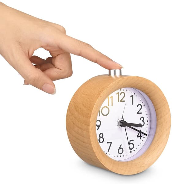 Lydløst træur med alarm - Retrodesign