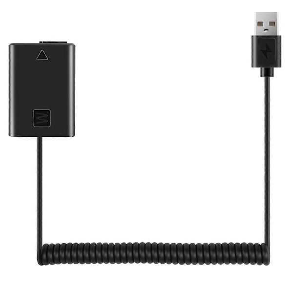 USB Opladerkabel NP-FW50 Dummy Batteri Fjederledning til A7 A7R A7S A7M A7II A7S2 A7M2 A7R2 A6500 A6 (W)