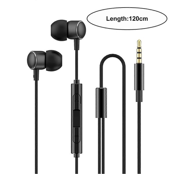 Støjreducerende In-Ear Hovedtelefoner med Mikrofon til Computer, Laptop, Telefonbrug