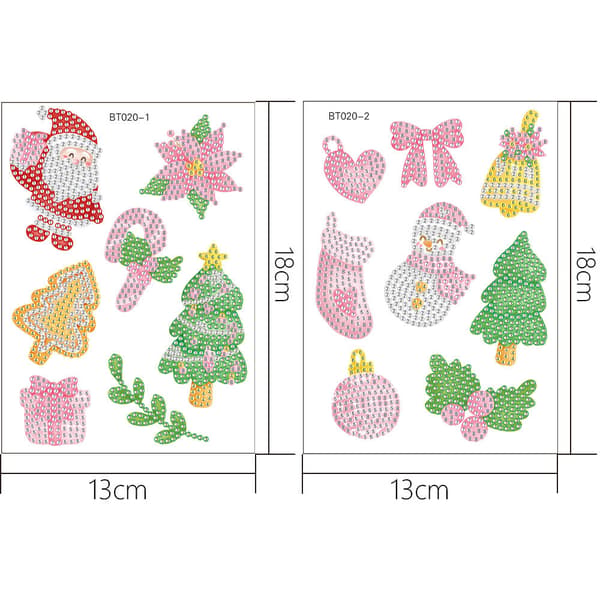 5D Diamantmålnings-stickerkit för barn med borrmosaik pysselmaterial