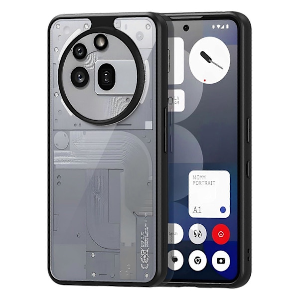 För Nothing Phone (3a) Pro Skal TPU+PC Matt Fallsäkert Telefonskal (REACH-certifiering) (W)