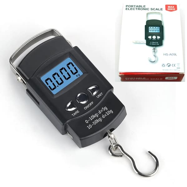 Kalastusvaaka 0-50kg mittanauhalla