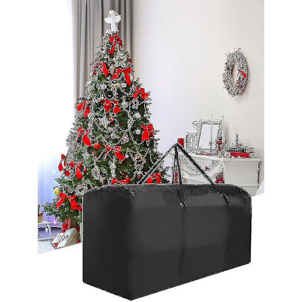 Oppbevaringspose for juletre, stor og robust, med forsterket håndtak (FWW) 122*39*55CM