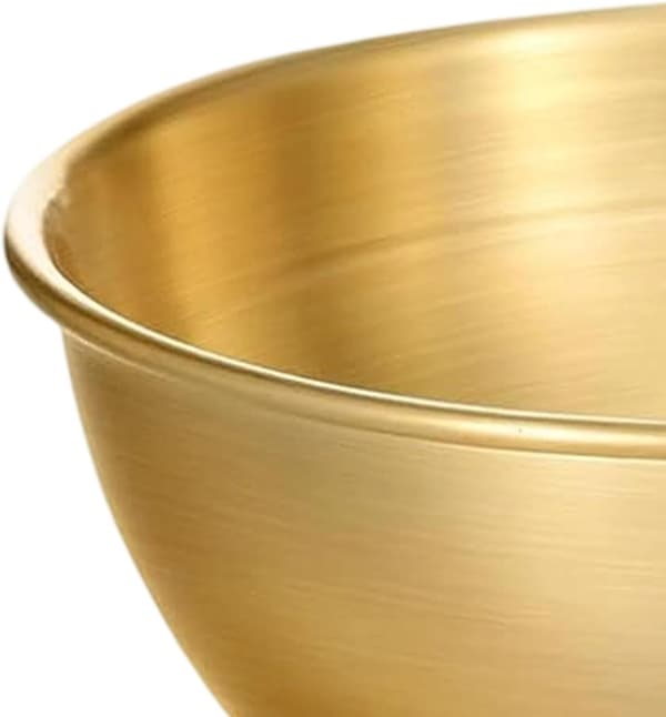 Sett med 4 runde skåler i rustfritt stål (8,4 cm) for sauser og krydder – Tåler oppvaskmaskin (W)