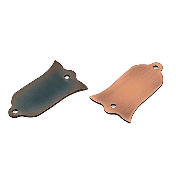 2 Hål Metall Truss Rod Cover Gitarr Bas Ersättningsdel Gitarrtillbehör (W)