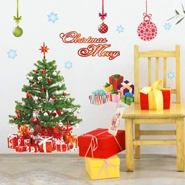 AY226A Julevindusklistremerker Ornamenter 50 Stk