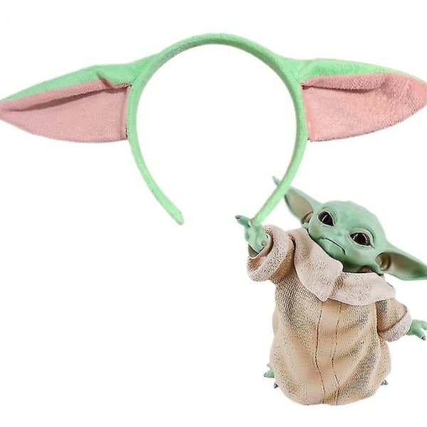 Elastisk Baby Yoda Hårbånd for Småbarn og Spedbarn