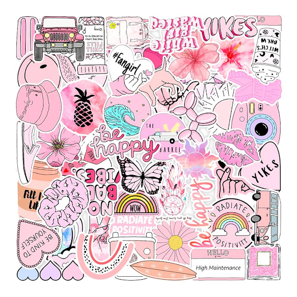 Pakke med Klistermærker - Pink Mix 2