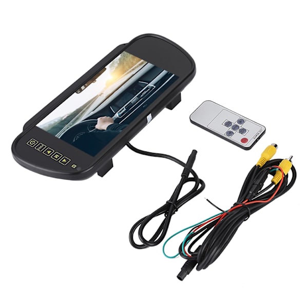 7-tums bakspegelmonitor LCD-skärm Backup-kameramonitor för backkamera [FW]