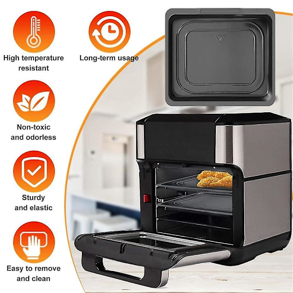 Airfryer Grillpande til Instant Vortex Plus 10 Quart, til Instant Vortex Plus 10qt Airfryer Ovn, Tåler Opvaskemaskine (W)