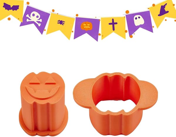 Non-stick Halloween kakeform (8×5.3×3.2 cm), DIY-verktøy, gresskar-kjeksform (W)