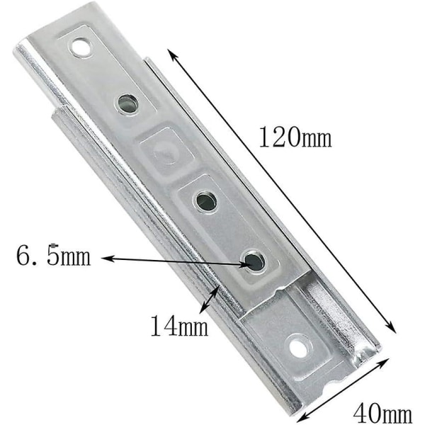 4,7\" huvudgavelmonteringsfästen Panelväggmonteringslås Heavy Duty Soffaanslutning Universell Metallanslutning (2 par) fw