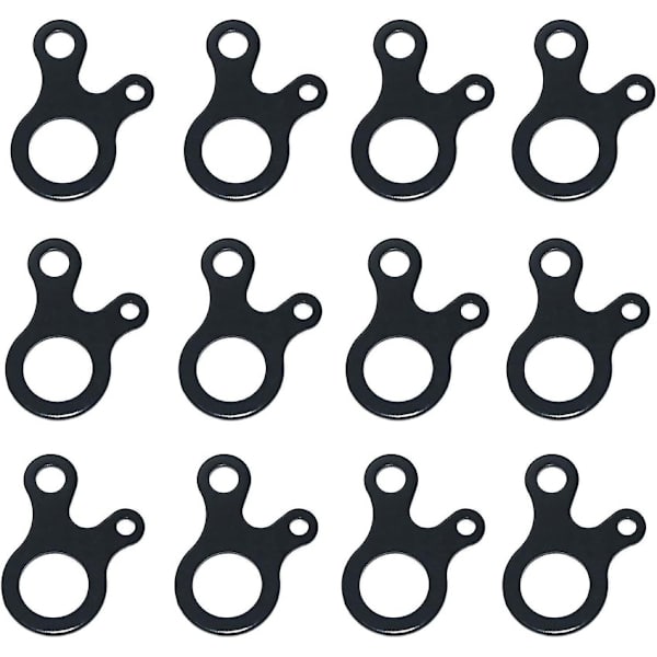 Aluminium 3-vejs teltstabilisator 16 mm stang justerbar klemme (B)