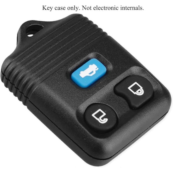 Kelay 3 Knapper Fjernbetjening Nøgle Fob Cover Etui Kompatibel til Ford Transit MK6 Connect Auto Bil Nøgle Udskiftning (1 stk.) (W)