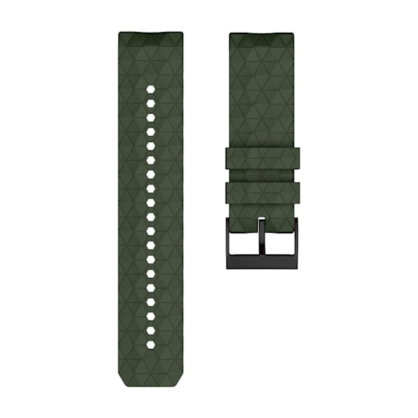 Armband i silikon för Suunto 9 7 Baro D5, svettsäker, andningsbar [FW] Green