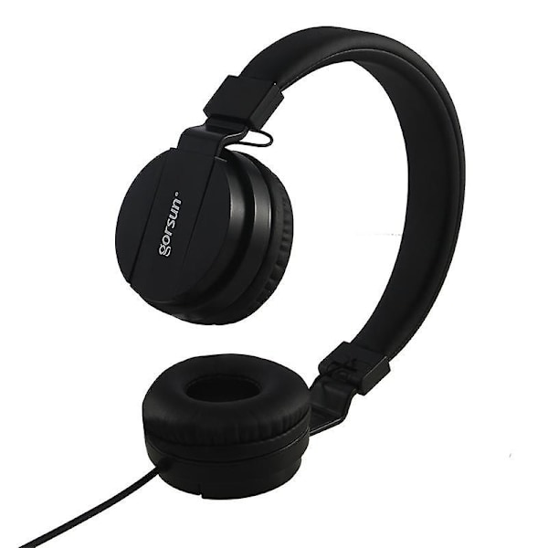 GORSUN GS-778 Over-Ear Trådløse Hovedtelefoner Stereo HiFi Lyd Børneheadset med 3,5 mm AUX Stik - Gul Black Style A