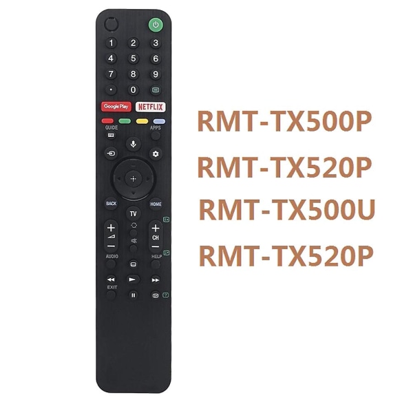 TV:n kaukosäädin äänikäyttöön RMF-TX500P RMF-TX520U -43x8000h -49x8000h fw black