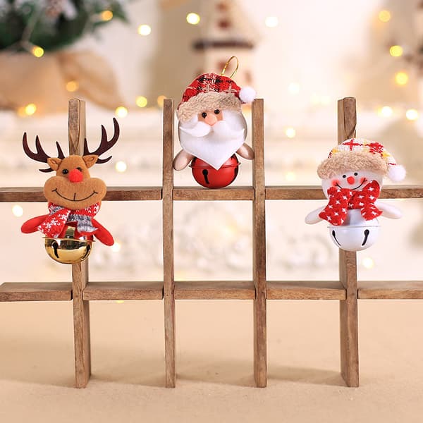 Julgran liten snögubbehänge set om 6