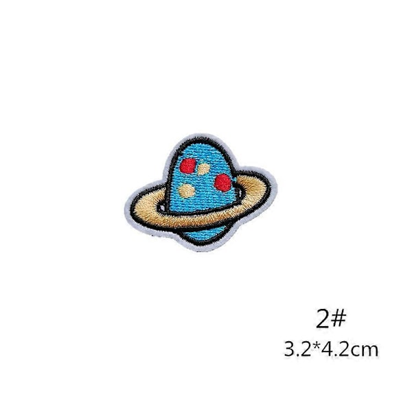 26 stk./sett Broderi Merker Ytre Rom Planet Mønster Sy På Merker Stryke Merker (W)
