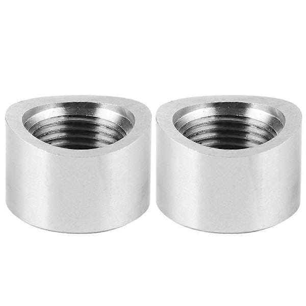 2 Stk. Ilt Sensor Propper Rustfrit Stål SS304 M18 x 1.5 Hun Gevind med Rille O2 Ilt Sensor Tilbehør (W)