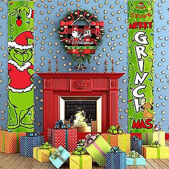 Jul Dörrbanderoll Grinch Juldekoration
