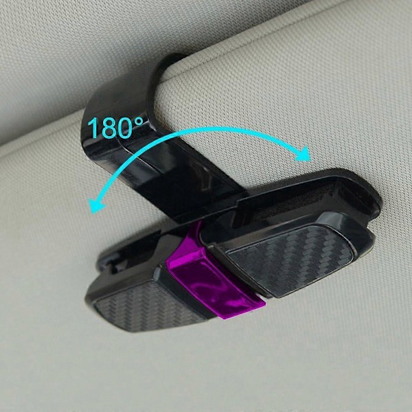 Sort + Pink Sæt med 2 Solbrilleholdere, med Klips til Solbriller eller Kort (B)