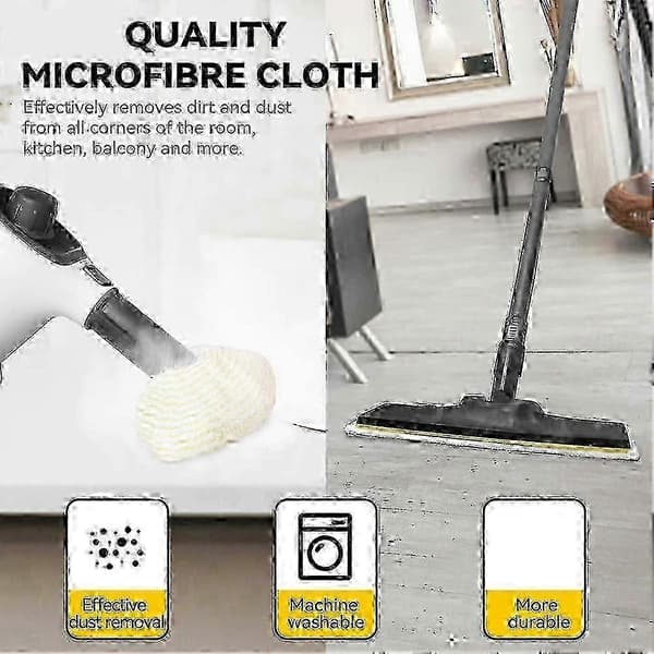 Dampmoppe-klude til udskiftning til Karcher EasyFix SC2-SC4 - Mikrofiber, vaskbar
