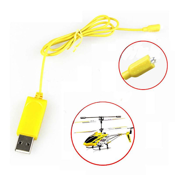 RC Helikopter Syma S107 S105 USB Mini Lader Lading Kabel Deler [FW] Yellow