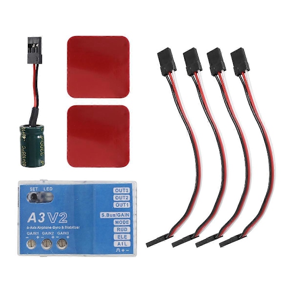 A3 V2 flight controller stabilisator 4 flyvetilstande til RC fly Fly RC Metal gave tilbehør f (W)